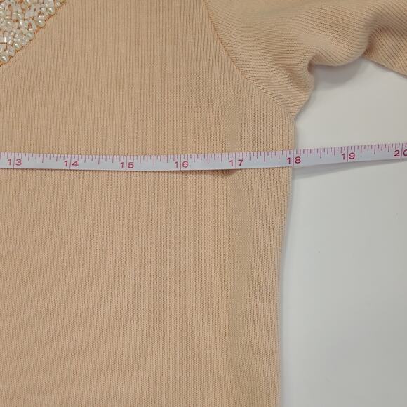 NWT. LA VANYA BEADED WOMEN'S SWEATER SIZE L - Picture 5 of 8
